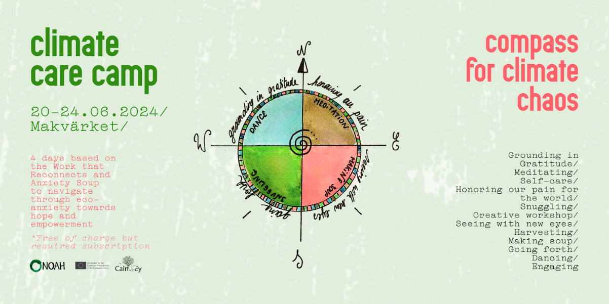 Kliimaärevuse suvelaager “Kompass kliima kaoses” 20.juuni 18.00- 24.juuni 16.00 Taani, Teglværksvej 30, 4420 Regstrup Kliimahoole (kliimaärevuse leevendamise) s